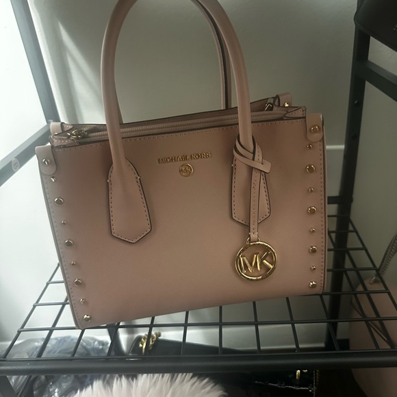 Michael Kors Handbags - Michael Kors Blush Pink Satchel with Gold Accents NEED GONE ASAP